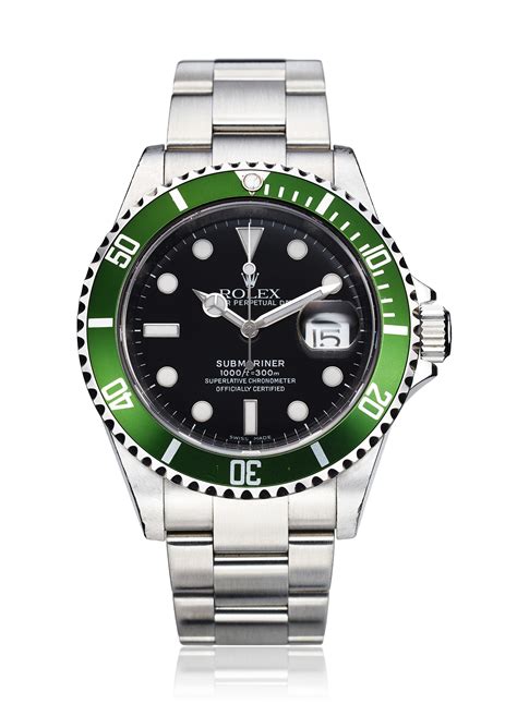 rolex submariner anniversary green replica|rolex submariner 50th anniversary review.